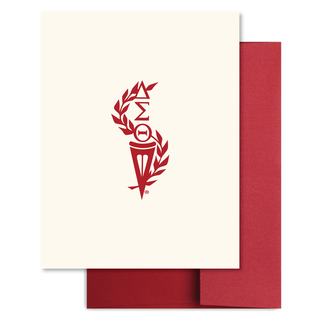 DST Classic Torch Cream Note Card Set