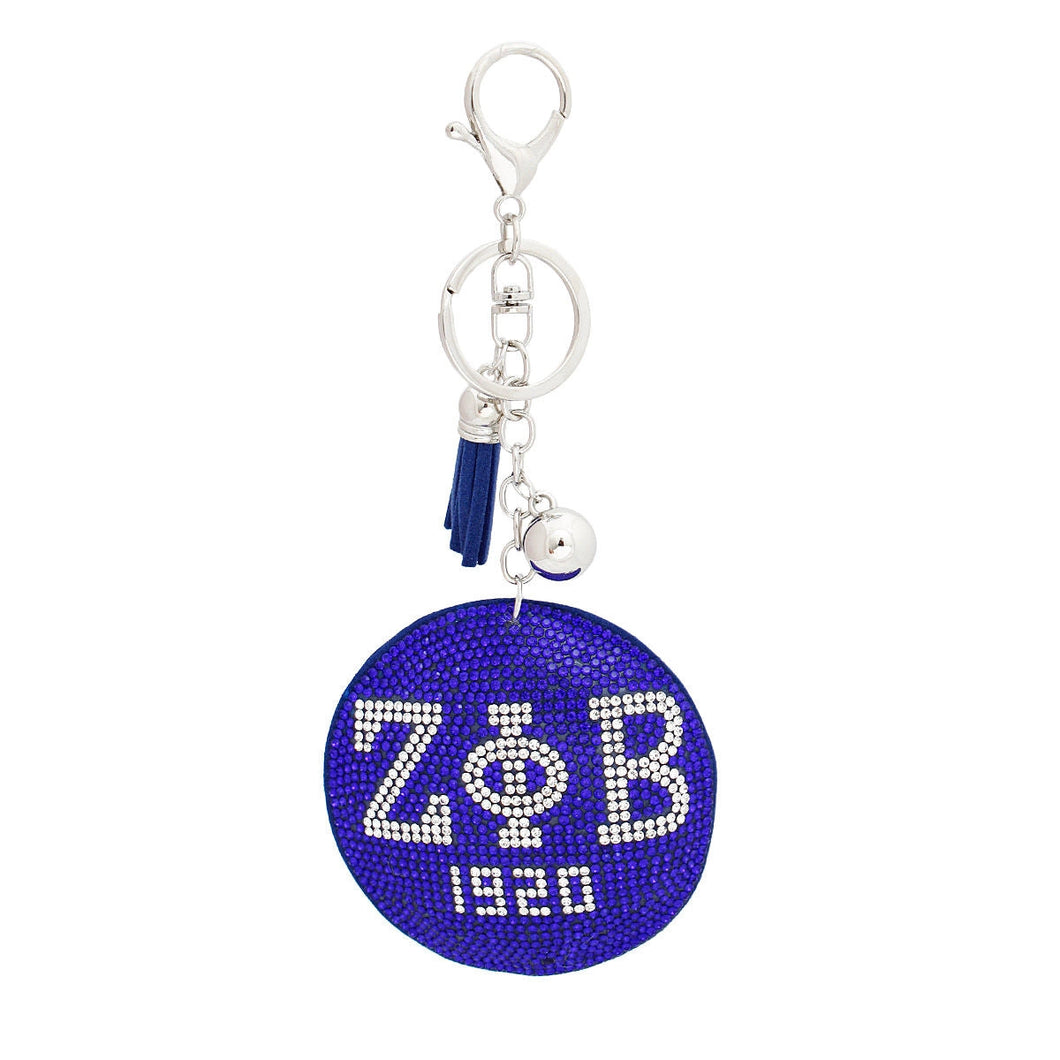 ZPHIB Letters 1920 Bling Tassel Keychain