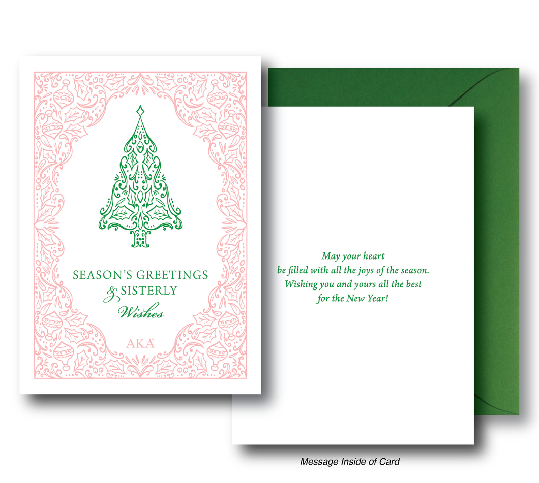 AKA Sisterly Wishes Holiday Greeting Card Pack