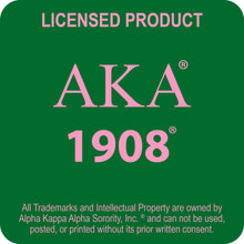 Load image into Gallery viewer, AKA Letters 1908 Bling Green Tassel Keychain
