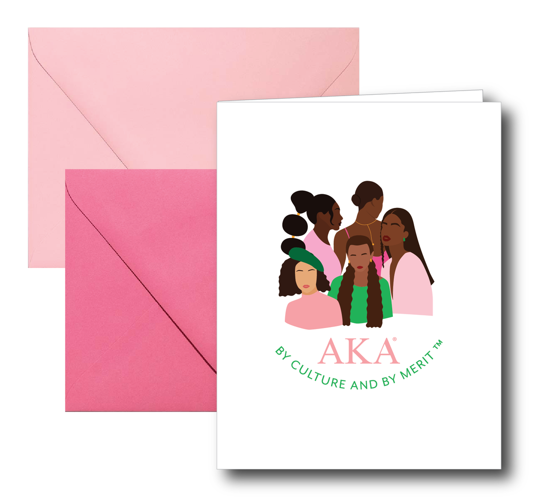 AKA Sisterhood Motto Note Card Set