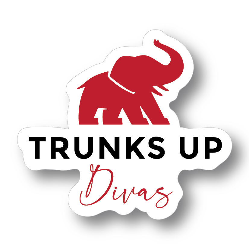 DST Elephant Trunks Up Vinyl Sticker