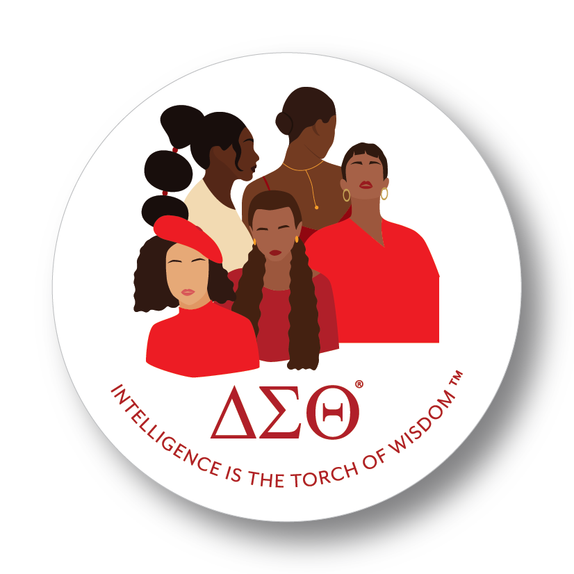 DST Sisterhood Motto Vinyl Sticker