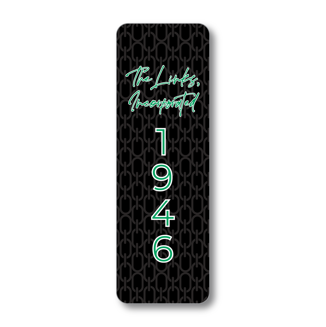 The Links, Inc. Black Link Chain Print Bookmark