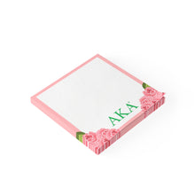 Load image into Gallery viewer, AKA Pink Rose Sticky Notes
