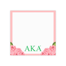 Load image into Gallery viewer, AKA Pink Rose Sticky Notes
