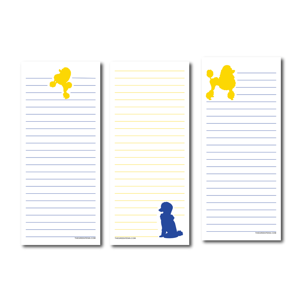 SGRHO Poodles of Fun Notepad