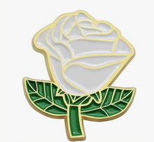 Load image into Gallery viewer, White Rose Pin
