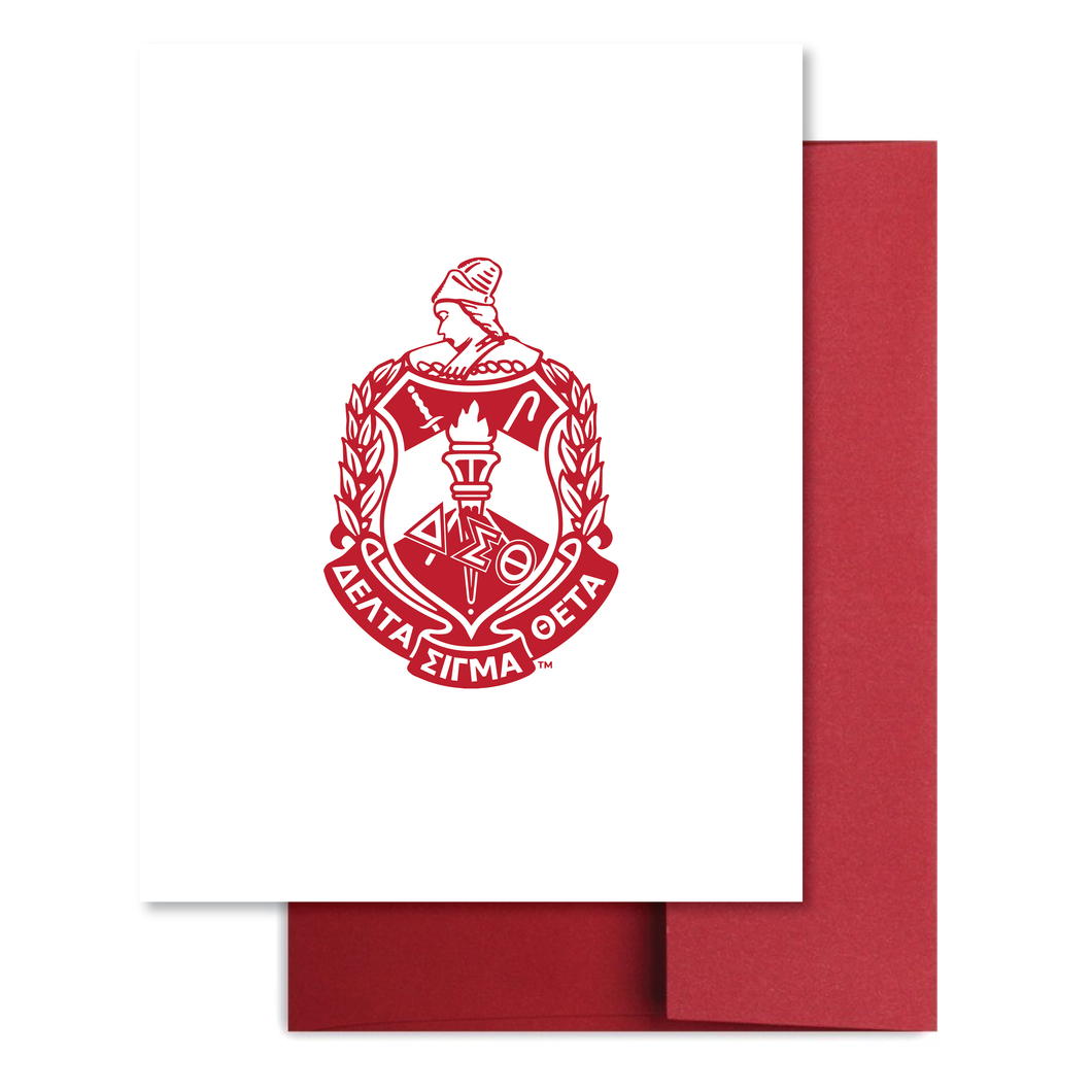 DST Classic Crest White Note Card Set