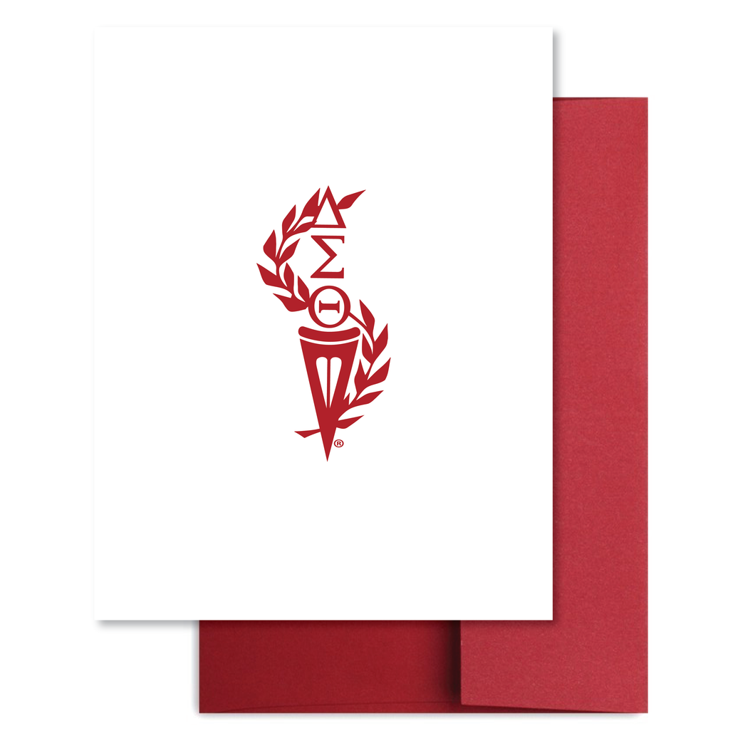 DST Classic Torch White Note Card Set