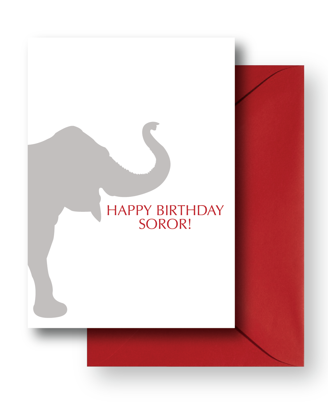 DST Elephant Happy Birthday Soror Greeting Card