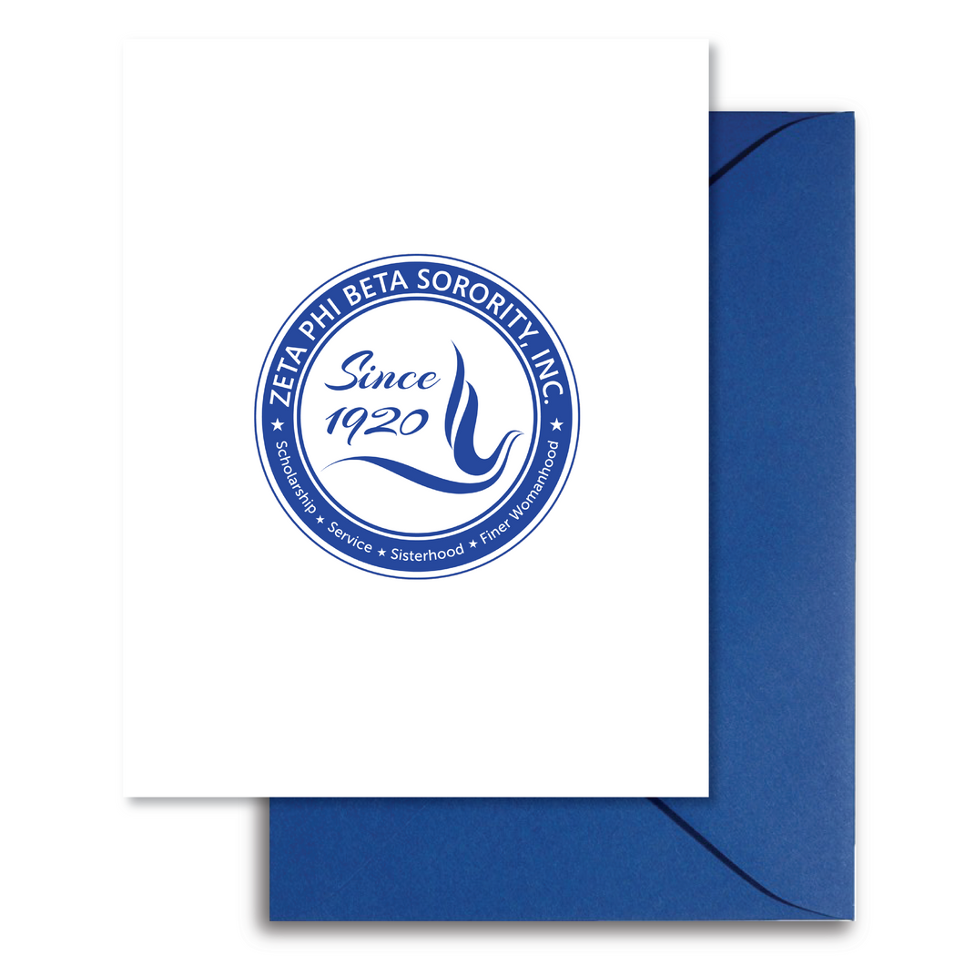 ZPhiB Logo Note Card Set